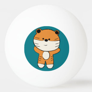 Bolinha De Ping Pong Tigre Adorável
