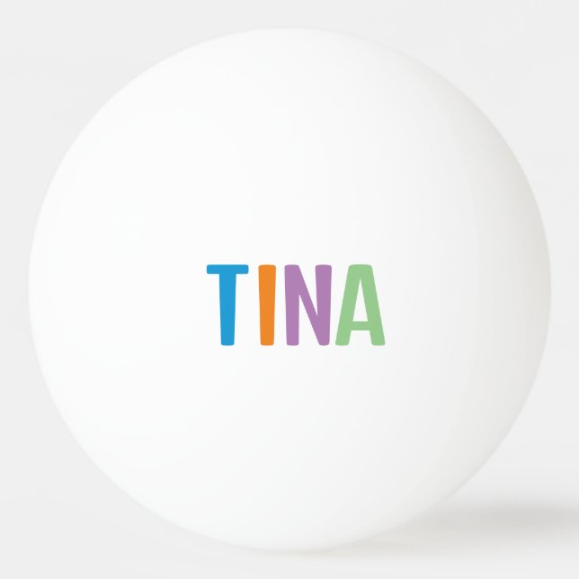 Bolinha De Ping Pong Tina (Frente)