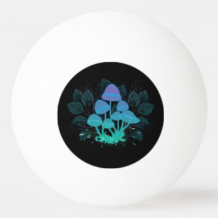 Bolinha De Ping Pong Toadstools em arbustos