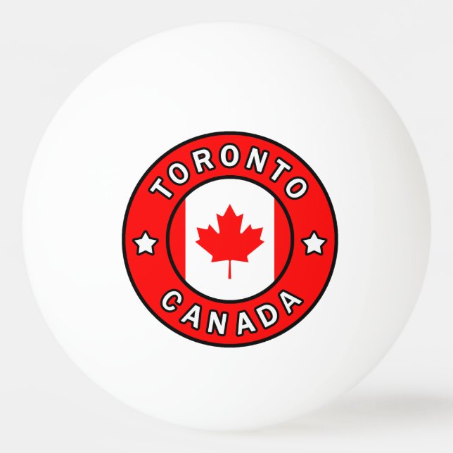 Bolinha De Ping Pong Toronto Canadá (Frente)
