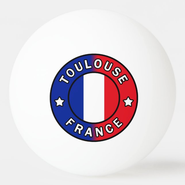 Bolinha De Ping Pong Toulouse França (Frente)