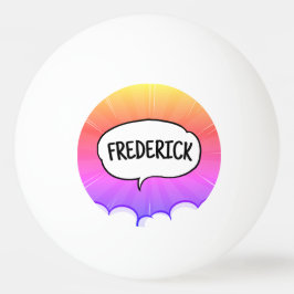 Bolinha De Ping Pong Trendência personalizada de nomes personalizada en