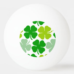 Bolinha De Ping Pong Trevo afortunado do dia de St Patrick