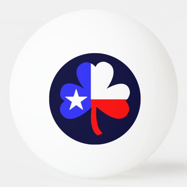 Bolinha De Ping Pong Trevo de Texas (Frente)