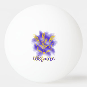 Bolinha De Ping Pong Tridente ucraniano feito de orelha de trigo