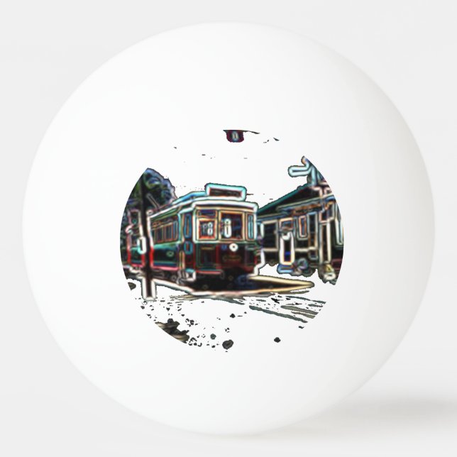 Bolinha De Ping Pong Tríplice de Neon em stn Ping Pong Ball (Frente)