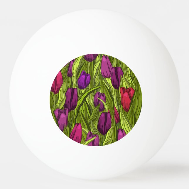 Bolinha De Ping Pong Tulipas (Frente)