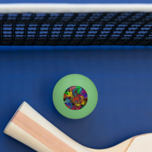 Bolinha De Ping Pong Twirlers coloridos abstrato /