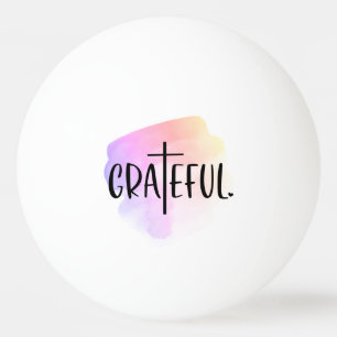 Bolinha De Ping Pong Typografia Grateful Cross