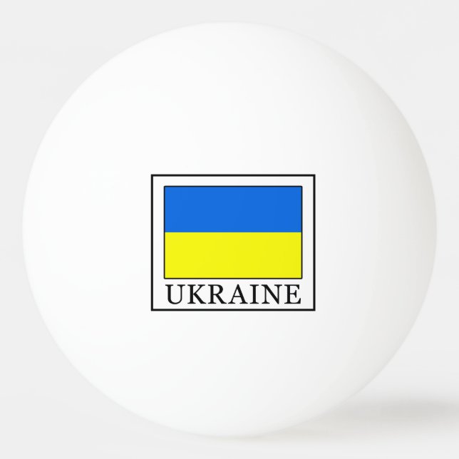 Bolinha De Ping Pong Ucrânia (Frente)