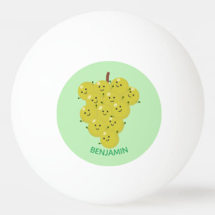 Bolinha De Ping Pong Um belo cacho engraçado de desenho animado de uva