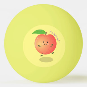 Bolinha De Ping Pong Um desenho animado amarelo de pêssego bonito