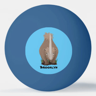 Bolinha De Ping Pong Um desenho animado de Rinoceronte elasmotherium