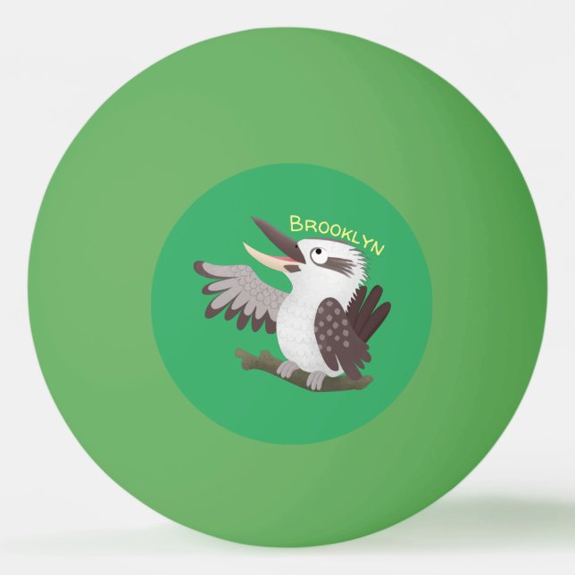 Bolinha De Ping Pong Um desenho animado e engraçado (Frente)