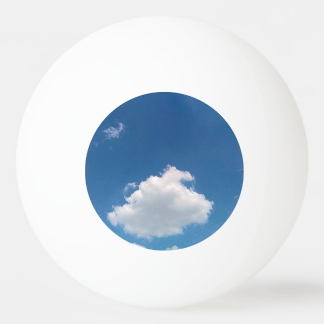 Bolinha De Ping Pong Uma nuvem simples (Frente)