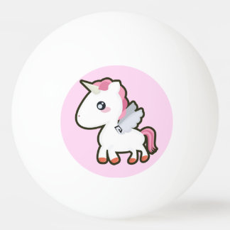 Bolinha De Ping Pong Unicórnio de Kawaii