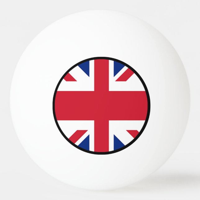 Bolinha De Ping Pong Union Jack - bandeira do Reino Unido (Verso)