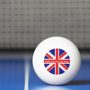 Bolinha De Ping Pong Union Jack Flag Design