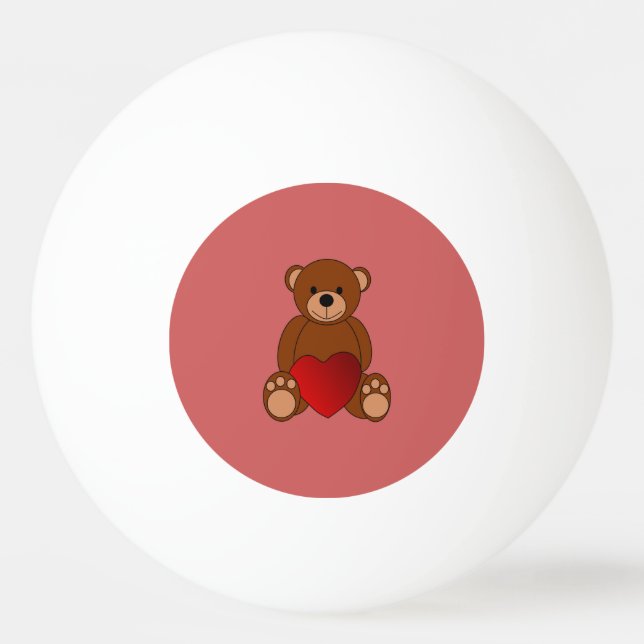 Bolinha De Ping Pong Ursinho Love (Verso)