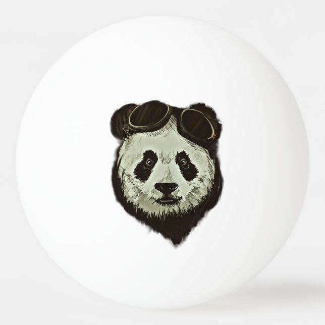Bolinha De Ping Pong Urso de panda (Verso)