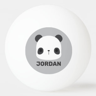 Bolinha De Ping Pong Urso Panda Bonito com Nome Personalizado