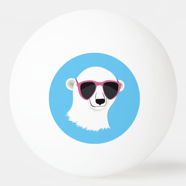 Bolinha De Ping Pong Urso Polar legal (Frente)