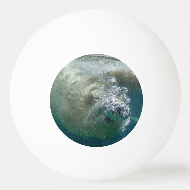 Bolinha De Ping Pong Urso polar submarino (Frente)