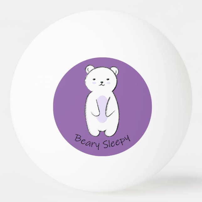 Bolinha De Ping Pong Urso Sonolento Beary (Verso)