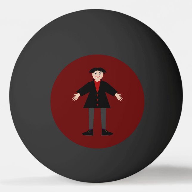 Bolinha De Ping Pong Vampiro do Dia das Bruxas (Frente)