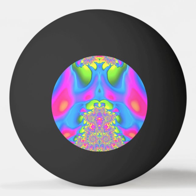 Bolinha De Ping Pong Vários tons brilhantes ~ Design frontal ~ (Frente)