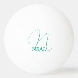 Bolinha De Ping Pong Verde Claro Monograma