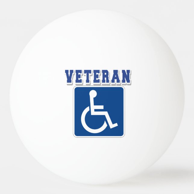 Bolinha De Ping Pong Veterano deficiente (Frente)