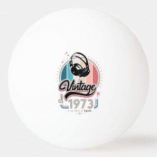 Bolinha De Ping Pong Vintage desde fones de ouvido de 1973