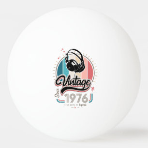 Bolinha De Ping Pong Vintage desde fones de ouvido de 1976