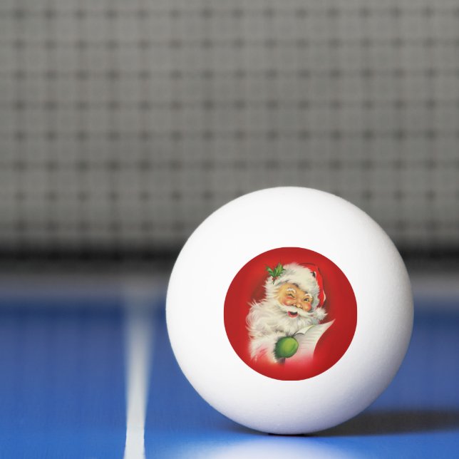 Bolinha De Ping Pong Vintage Santa Claus Natal (Líquido)