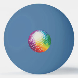 Bolinha De Ping Pong Violet Yellow Green Projetado