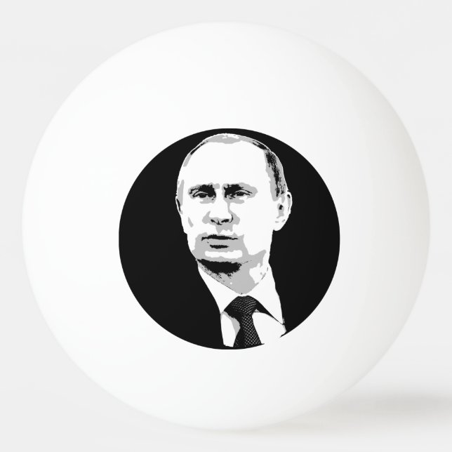 Bolinha De Ping Pong Vladimir Putin (Frente)