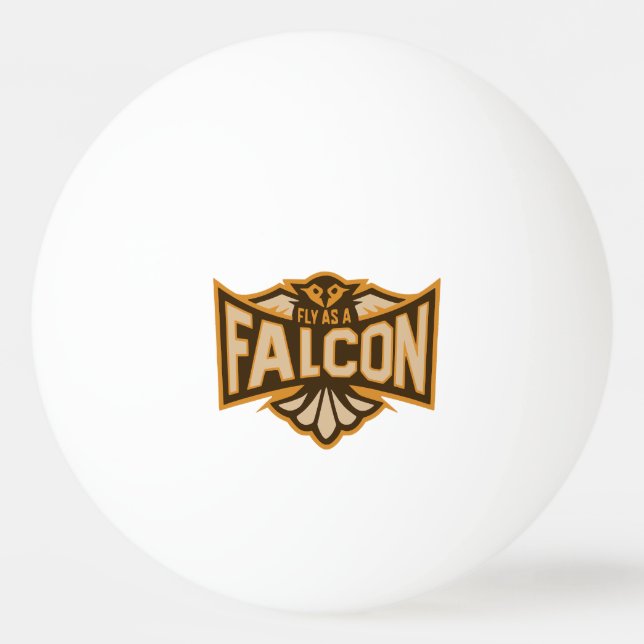 Bolinha De Ping Pong Voe Como Um Falcão Sépia (Frente)