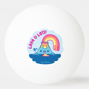 Bolinha De Ping Pong Vulcão de Kawaii
