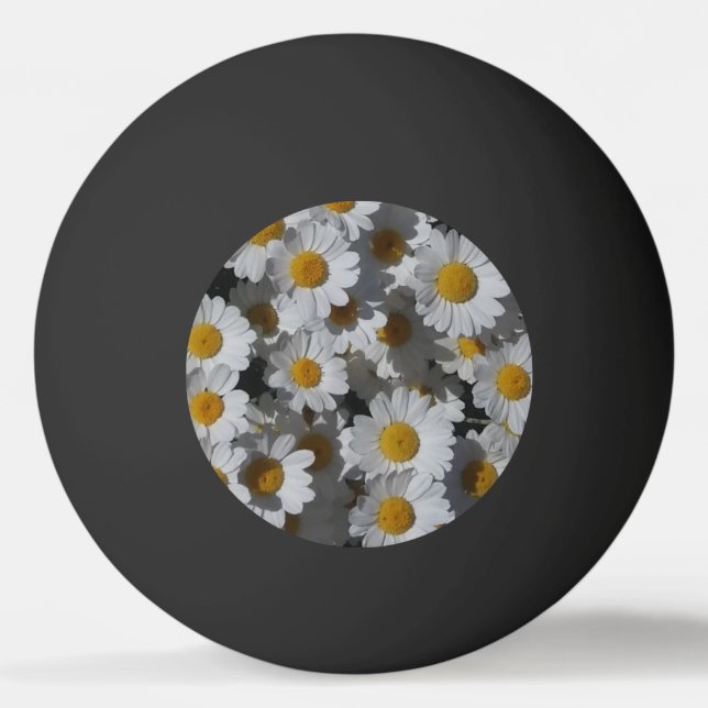 Bolinha De Ping Pong White Daisies (Frente)
