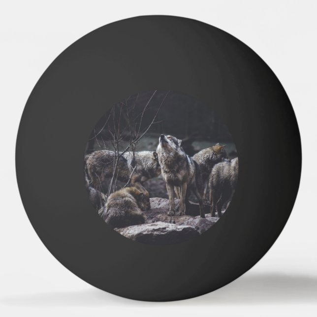 Bolinha De Ping Pong Wolf Pack (Frente)