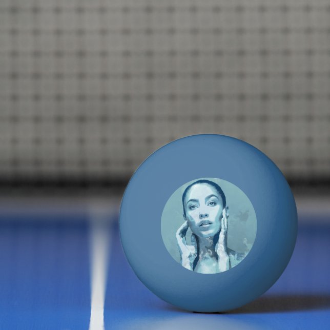 Bolinha De Ping Pong "Woman in Blue" (Líquido)