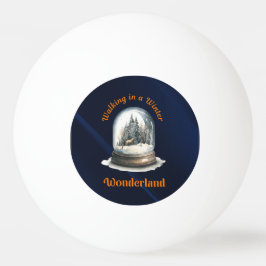 Bolinha De Ping Pong Wonderland Snowglobe