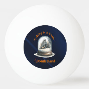 Bolinha De Ping Pong Wonderland Snowglobe