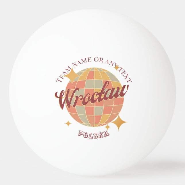 Bolinha De Ping Pong Wroclaw Wrocław City polska mesa (Frente)