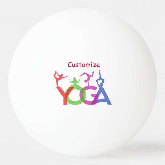 Bolinha De Ping Pong Yoga Possui Silhouettes Thunder_Cove (Frente)