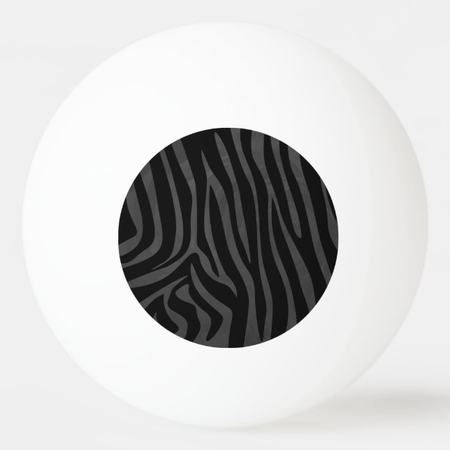 Bolinha De Ping Pong Zebra Black e Cinza (Frente)
