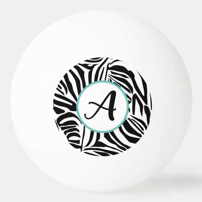 Bolinha De Ping Pong Zebra Pattern (Frente)