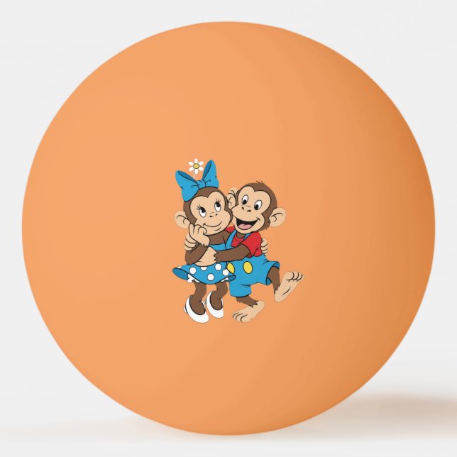 Bolinha De Ping Pong Zina e Mimo estão flertando. (Frente)