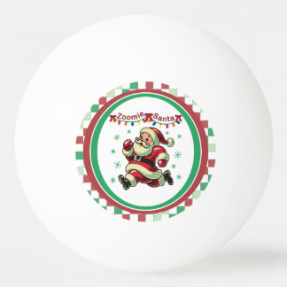 Bolinha De Ping Pong Zoomie Santa Christmas